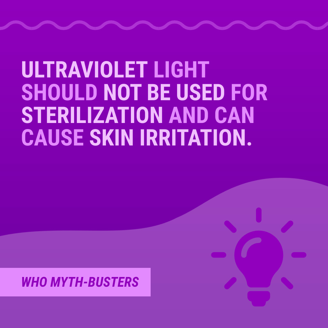Myth COVID-19 Ultraviolet Light 1080x1080 template