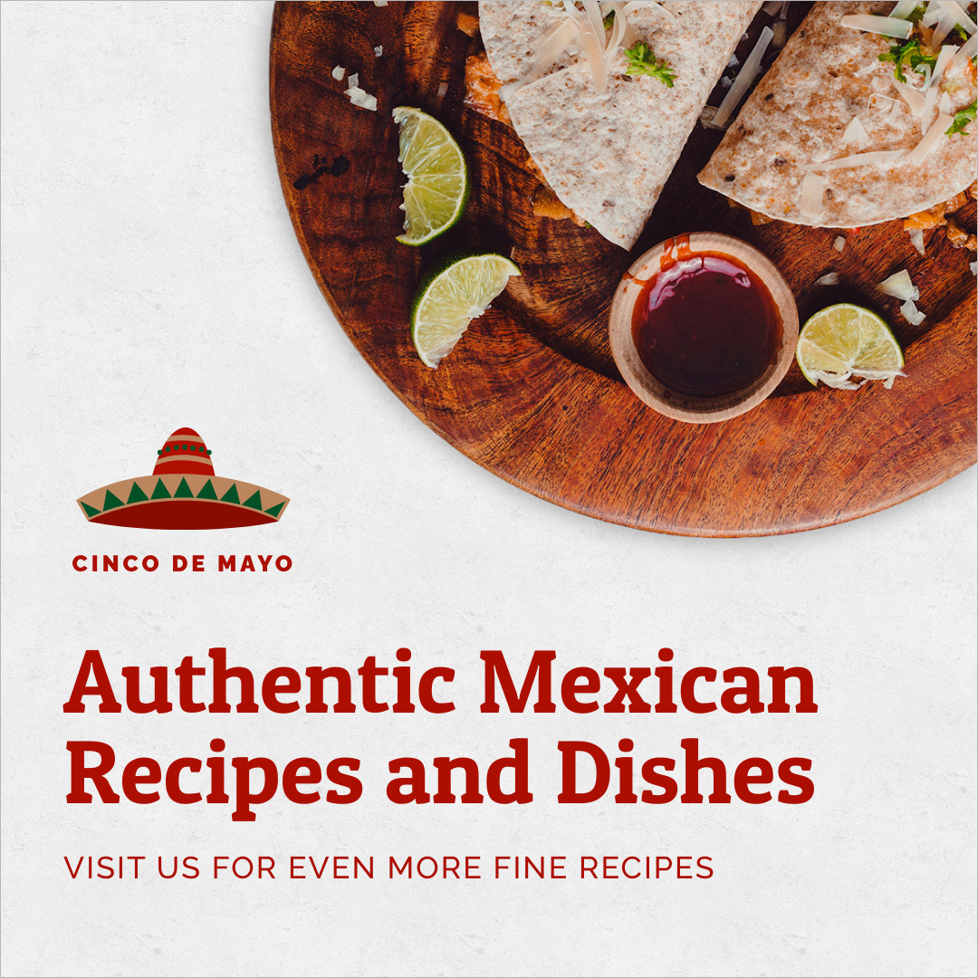 Authentic Cinco de Mayo Recipes 1080x1080 template preview