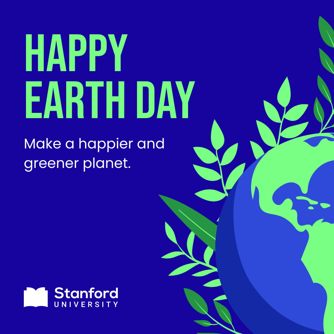 Happy Earth Day Planet Illustration 1080x1080 template