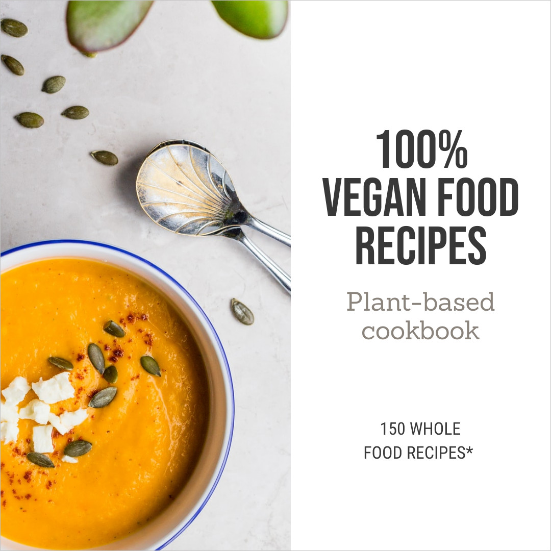 100 Vegan Food Recipes 1080x1080 template