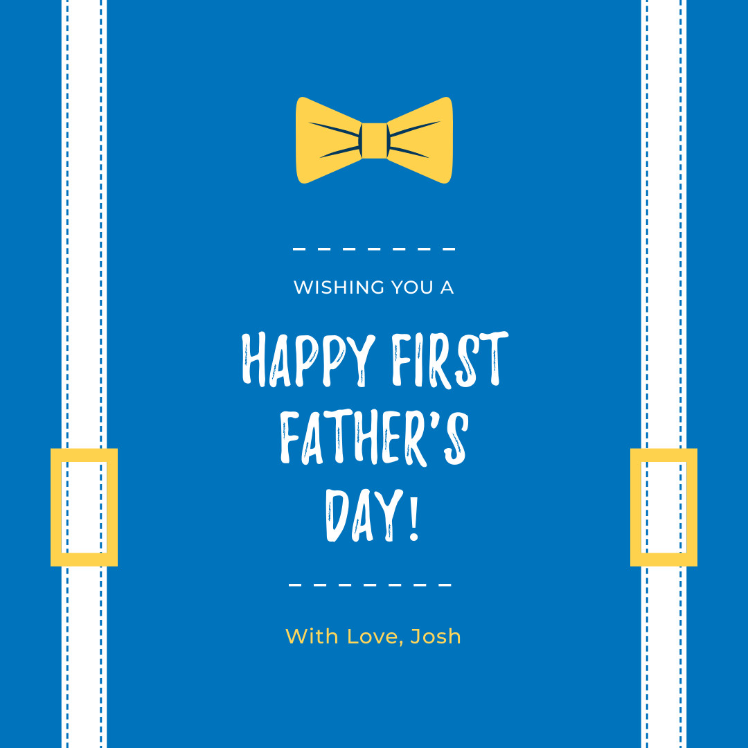 Happy Father's Day Ad Template 1080x1080 template