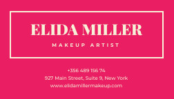 Makeup Business Card Template 252x144 template