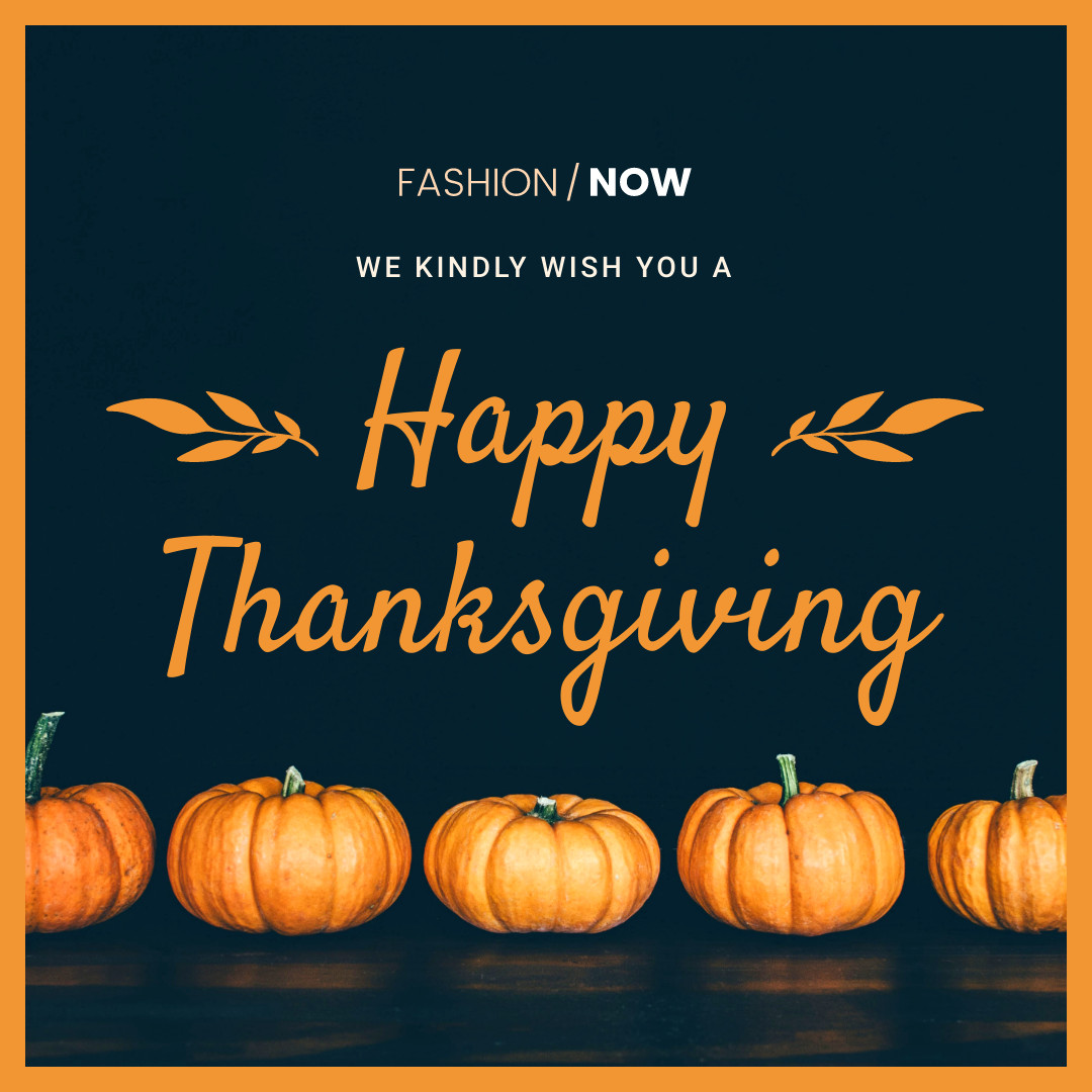Kindly Wish You a Happy Thanksgiving 1080x1080 template preview