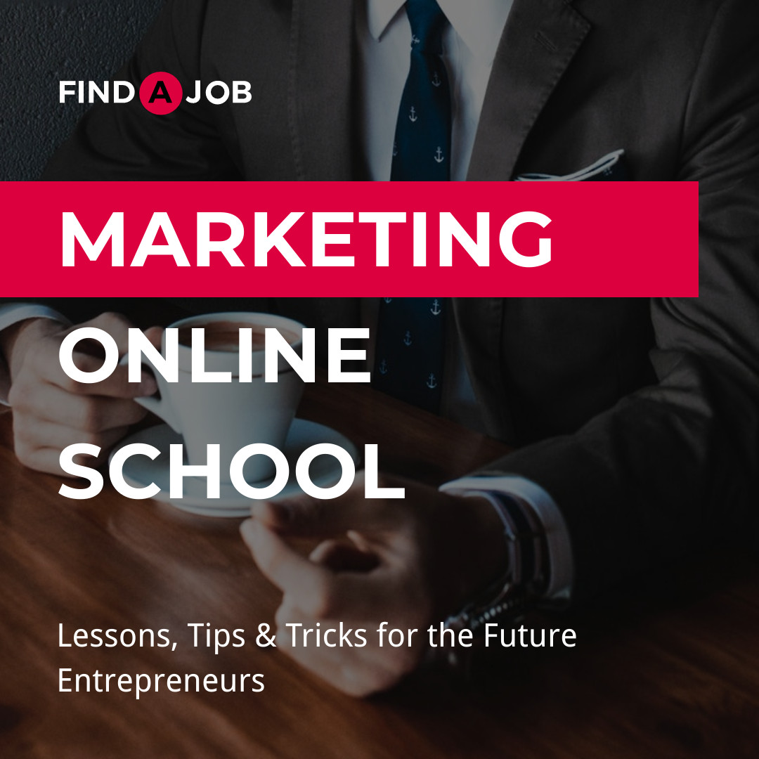 Find a Job Marketing Online School 1080x1080 template