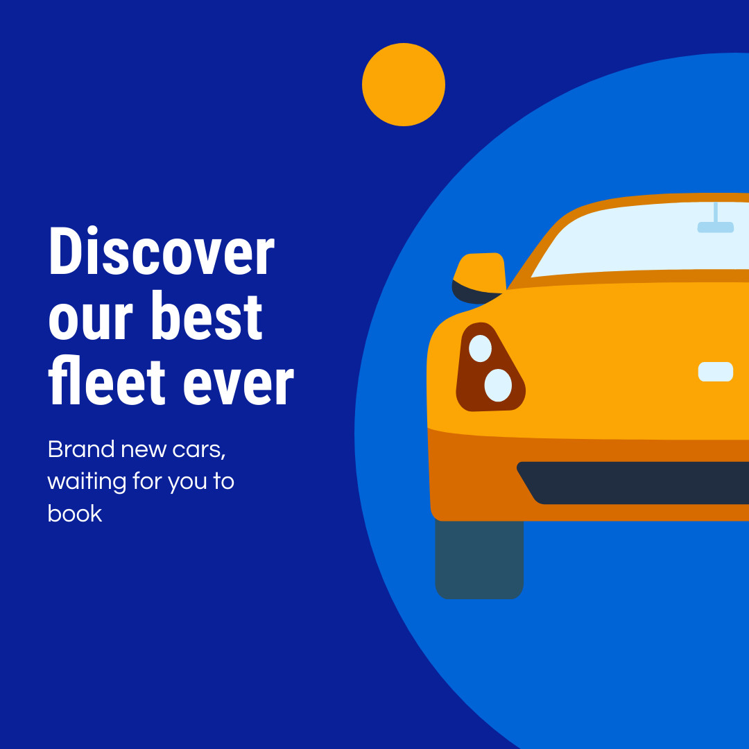 Brand New Car Fleet Waiting for You 1080x1080 template