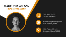 Madelyne Wilson Real Estate Business – Card Template 252x144 template