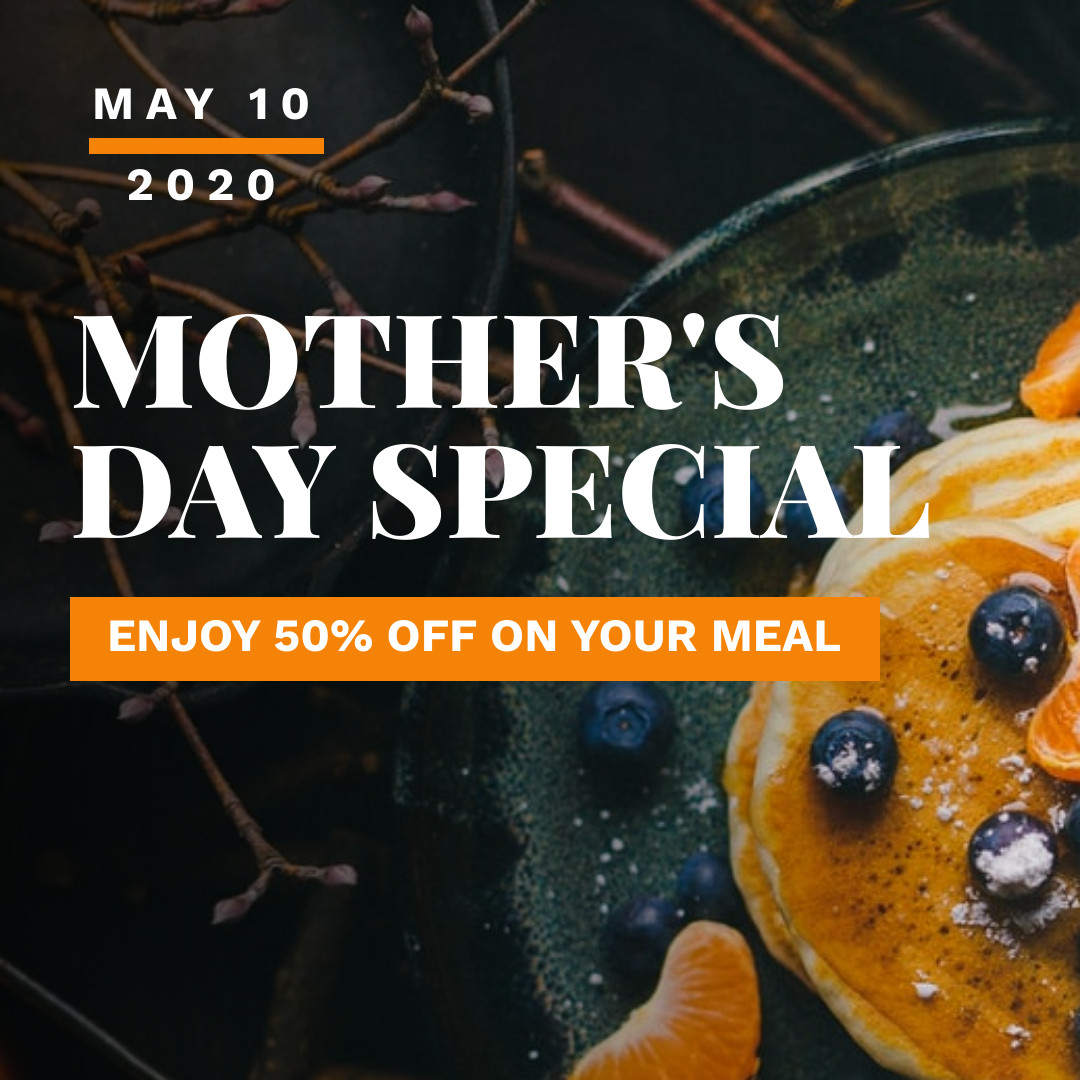 Mother's Day Special Meal Promo 1080x1080 template preview