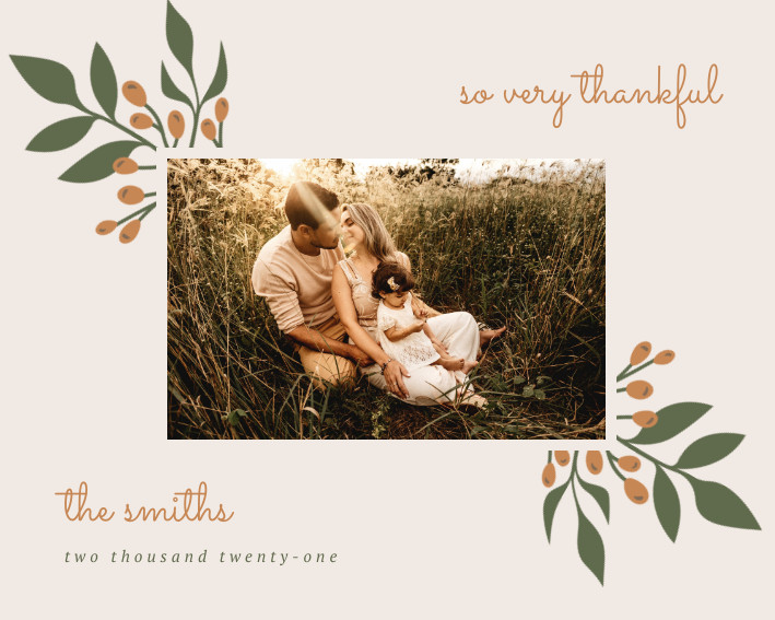So Very Thankful Thanksgiving Photo Collage 709x567 template