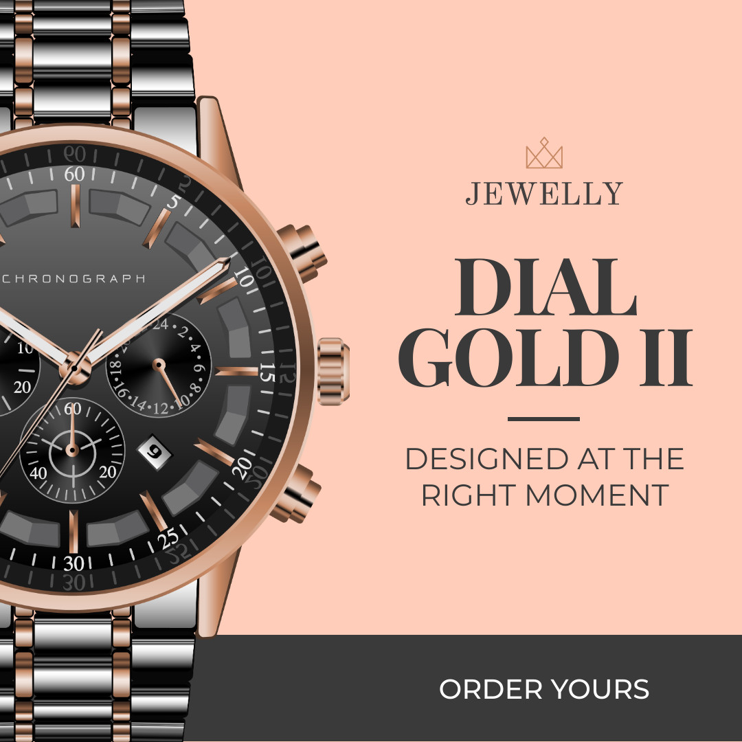 Dial Gold Elegant Watch 1080x1080 template preview