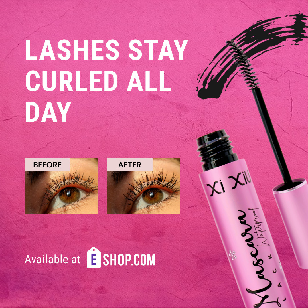 Lashes Stay Curled All Day 1080x1080 template