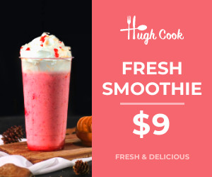 Fresh Strawberry Smoothie Deal 300x250 template