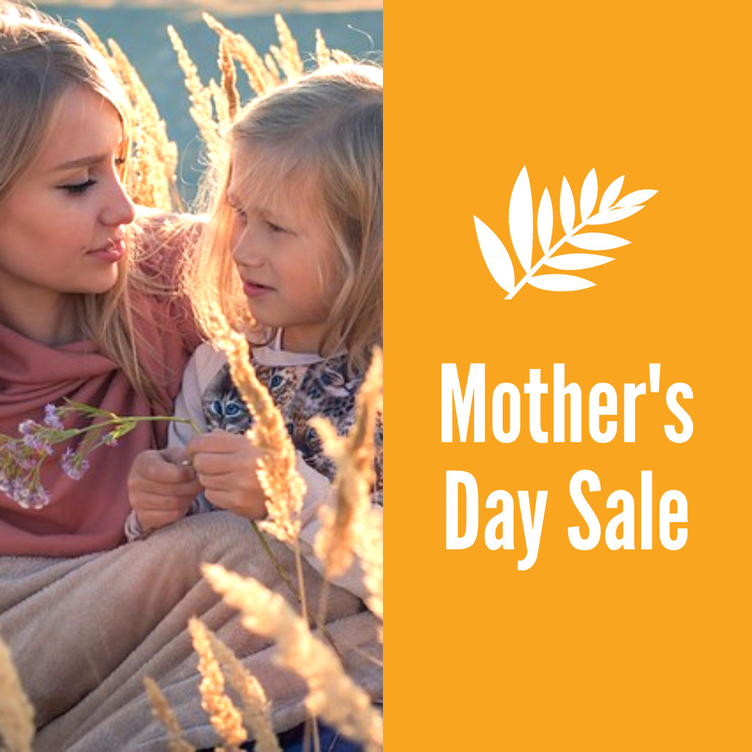 Mother's Day Wheat Sale 1080x1080 template