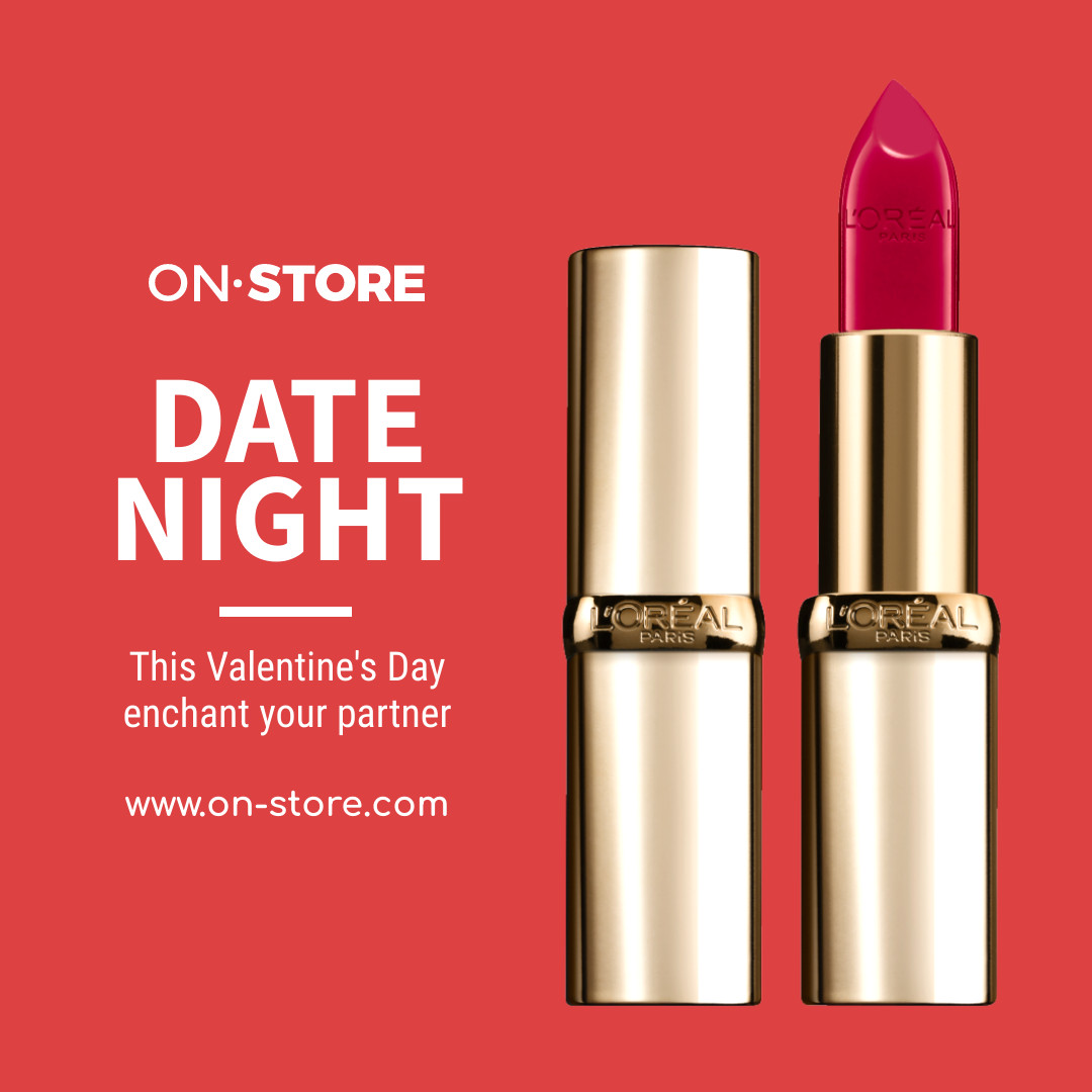 Valentine's Day Date Night 1080x1080 template