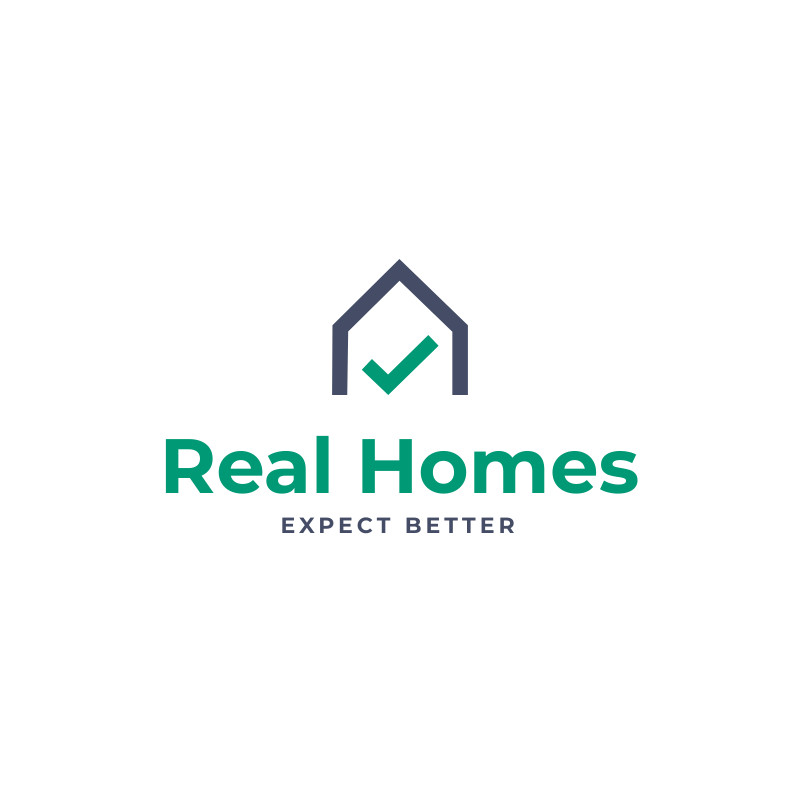 Real Homes – Logo Template 800x800 template preview