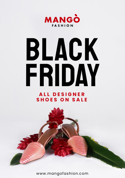 Black Friday Designer Shoes Flyer 420x595 template