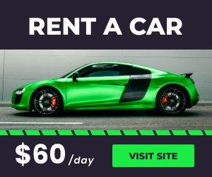 Rent a Green Sport Car  300x250 template