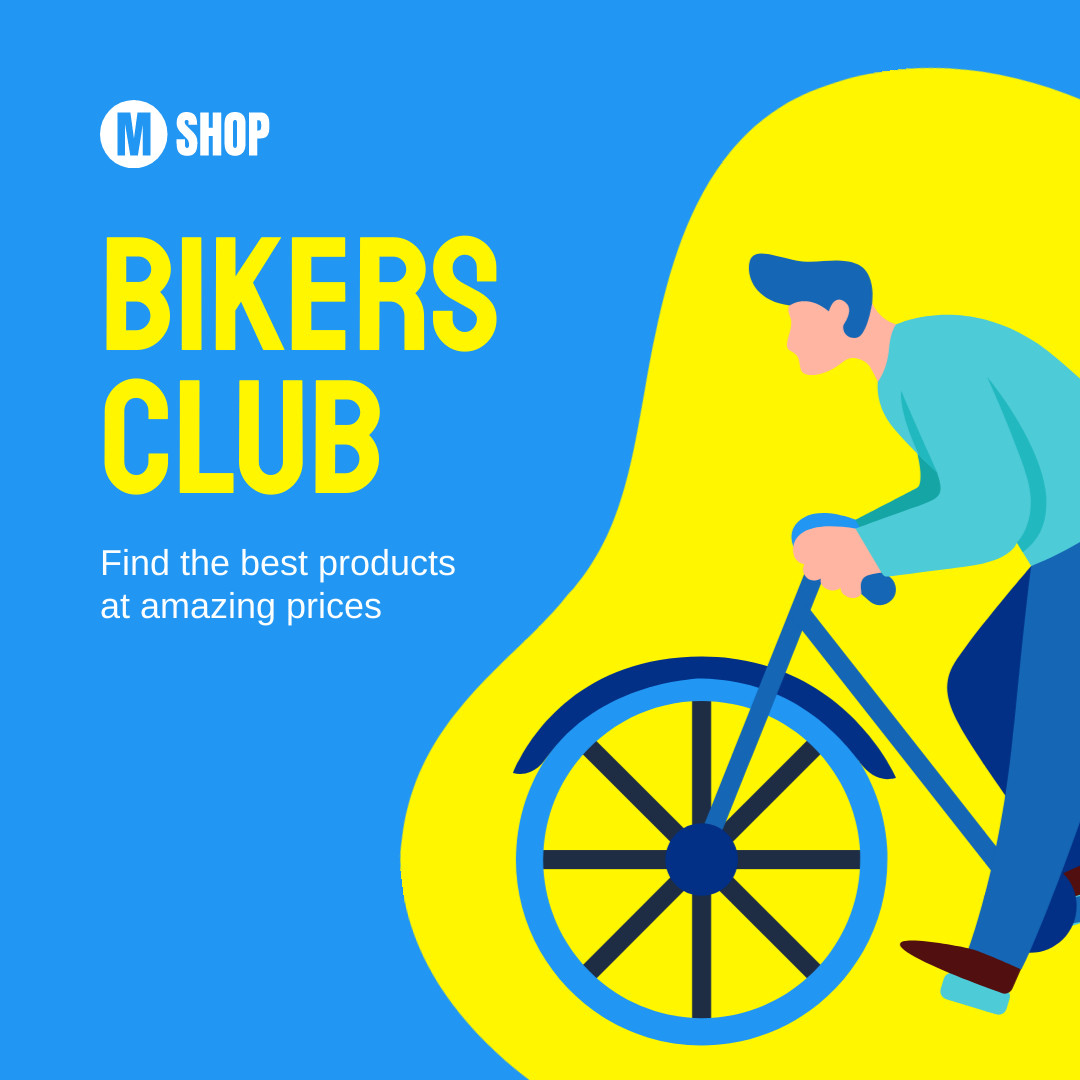 Bikers Club Products for Amazing Prices  1080x1080 template