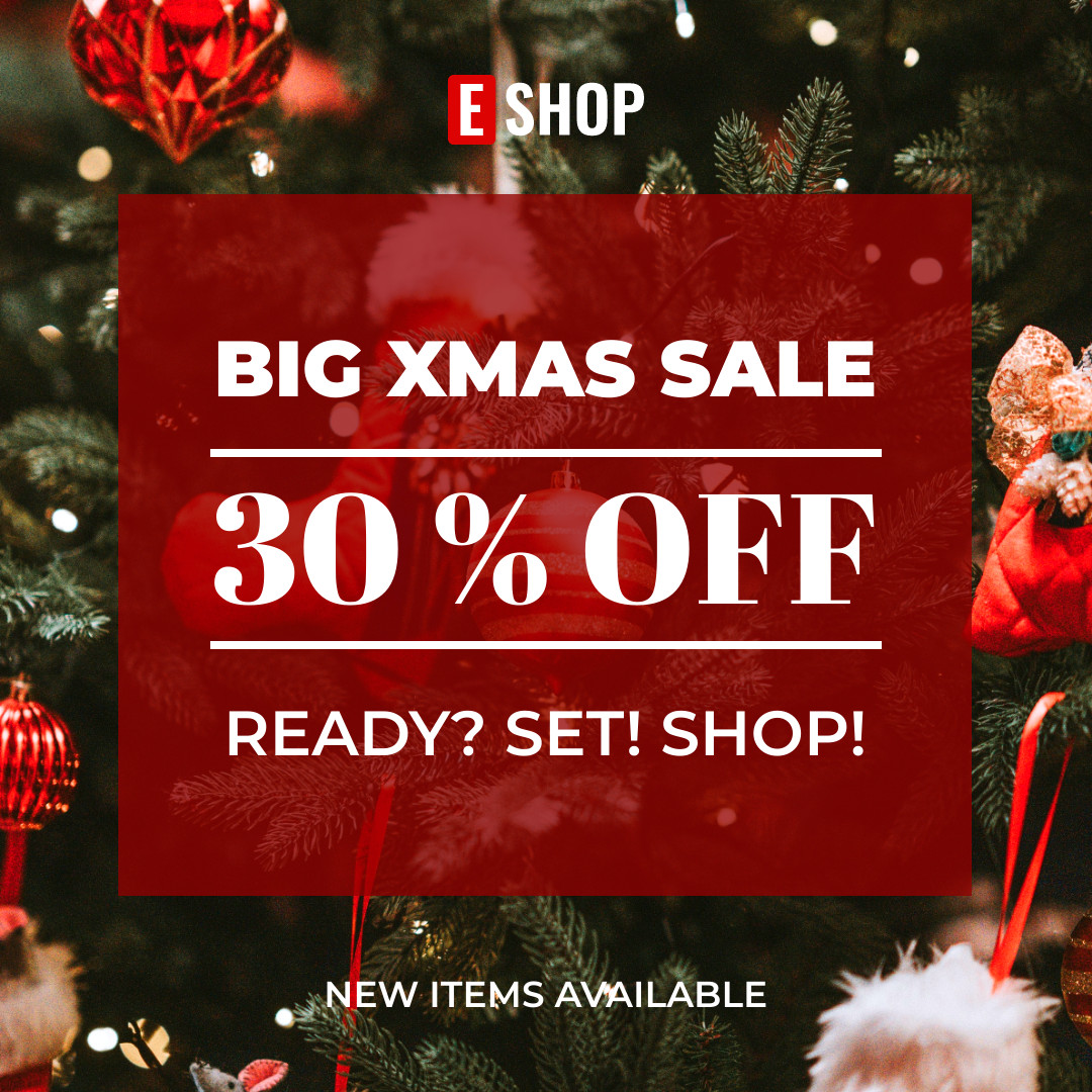 Big Christmas Sale New Items 1080x1080 template preview