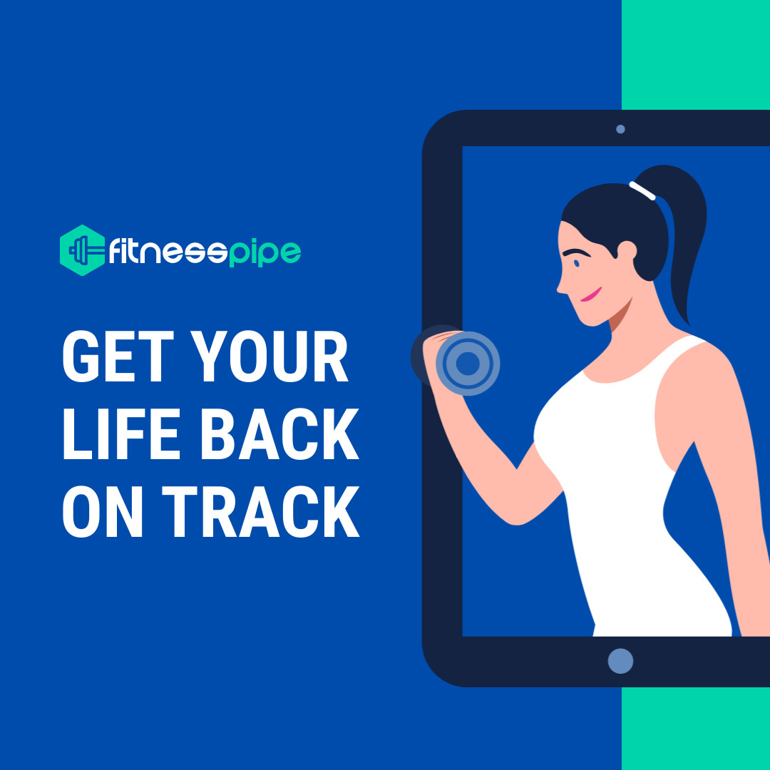 Life Back on Track with Fitness  1080x1080 template