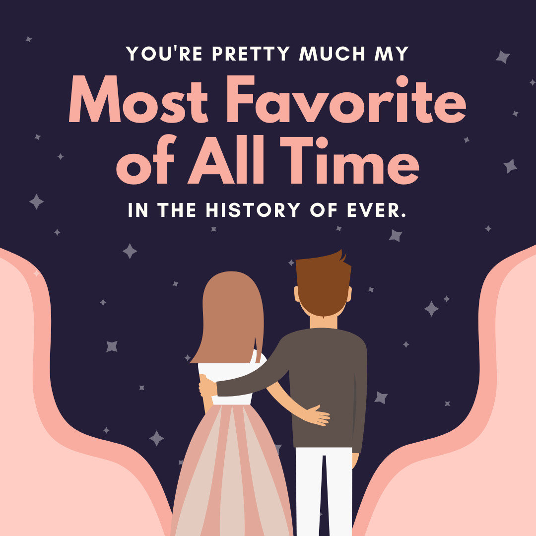 Valentine's Day Most Favorite Time 1080x1080 template