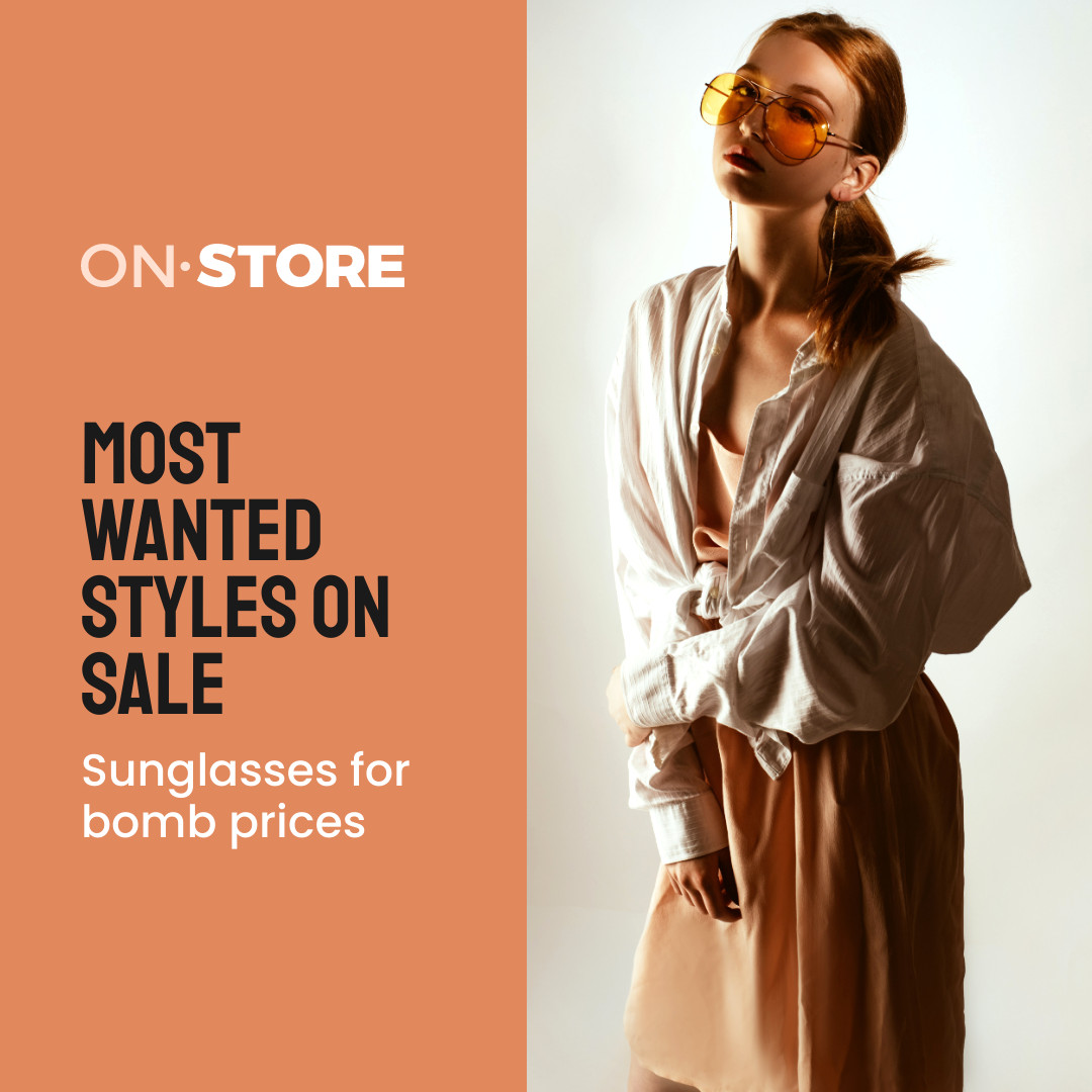 Most Wanted Sunglass Styles on Sale 1080x1080 template