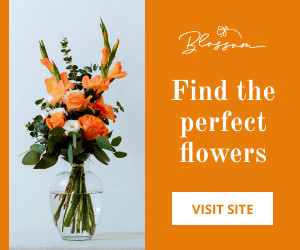Orange Find the Perfect Flowers  300x250 template
