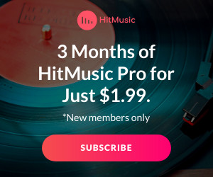 HitMusic Pro Monthly Subscription 300x250 template