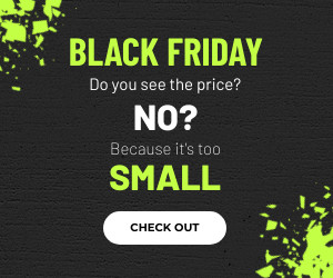 Black Friday Too Small Price 300x250 template
