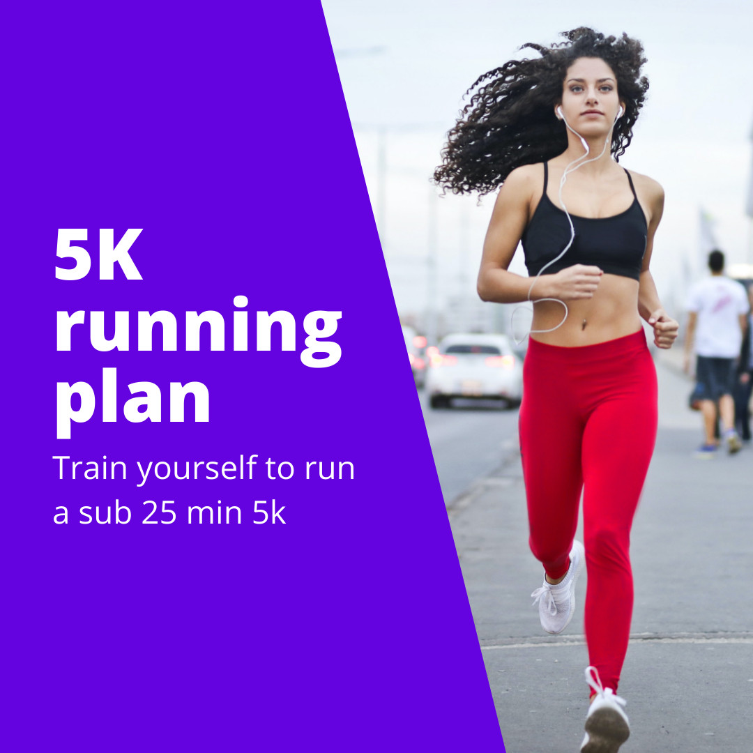 5k Running Plan  1080x1080 template