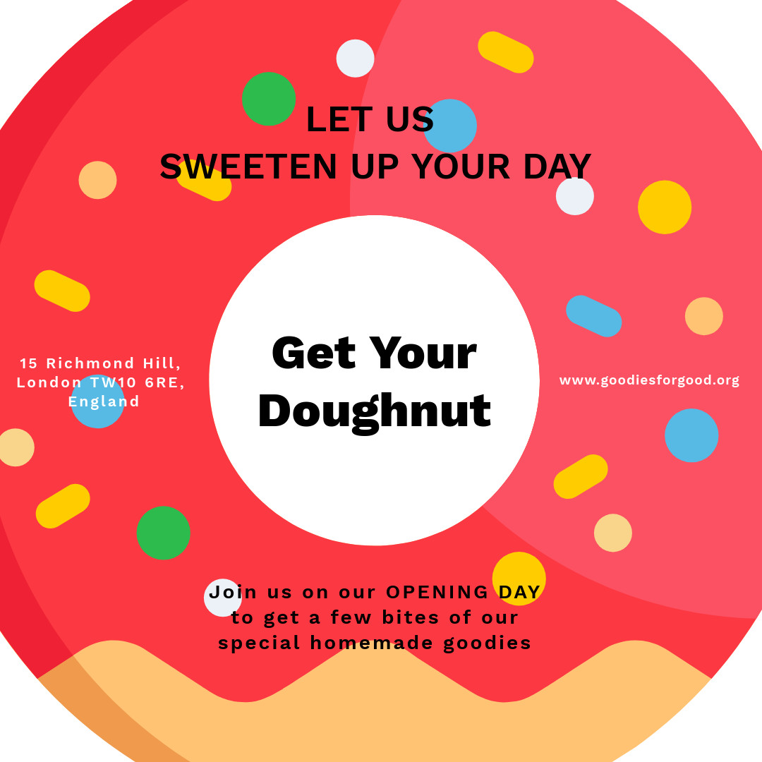 Get a doughnut 1080x1080 template