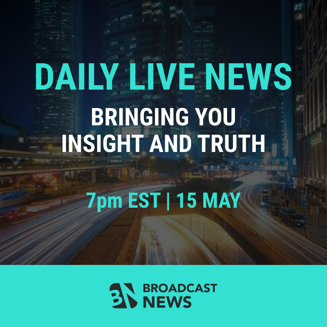 Daily Live Broadcast News 1080x1080 template