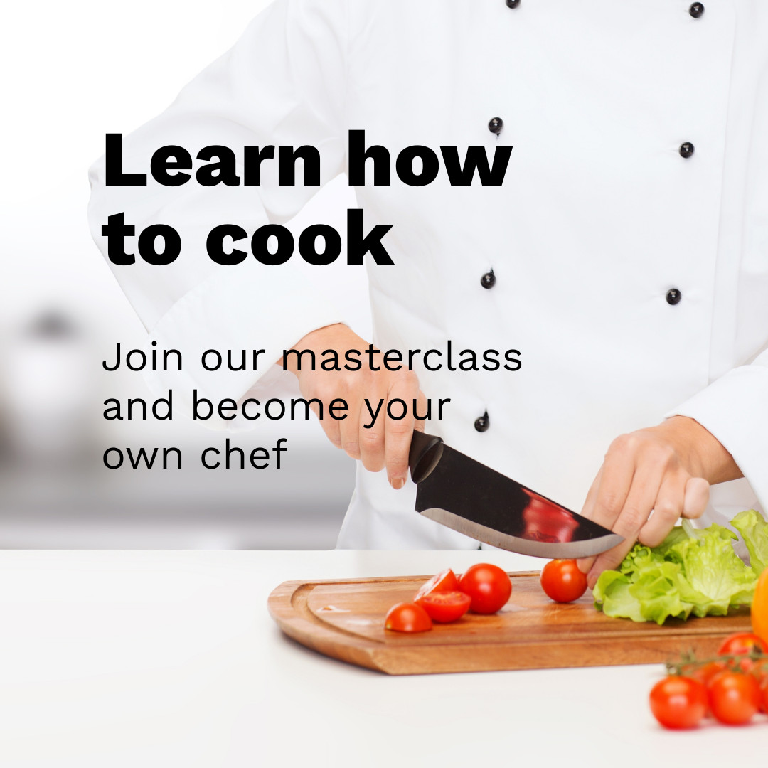 Online cooking classes 1080x1080 template