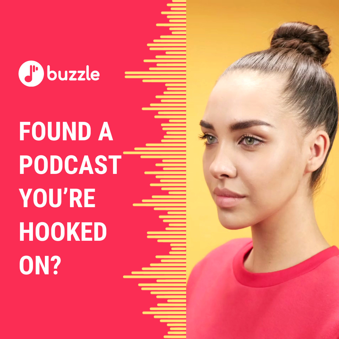 Found A Podcast You're Hooked On Video 1080x1080 template