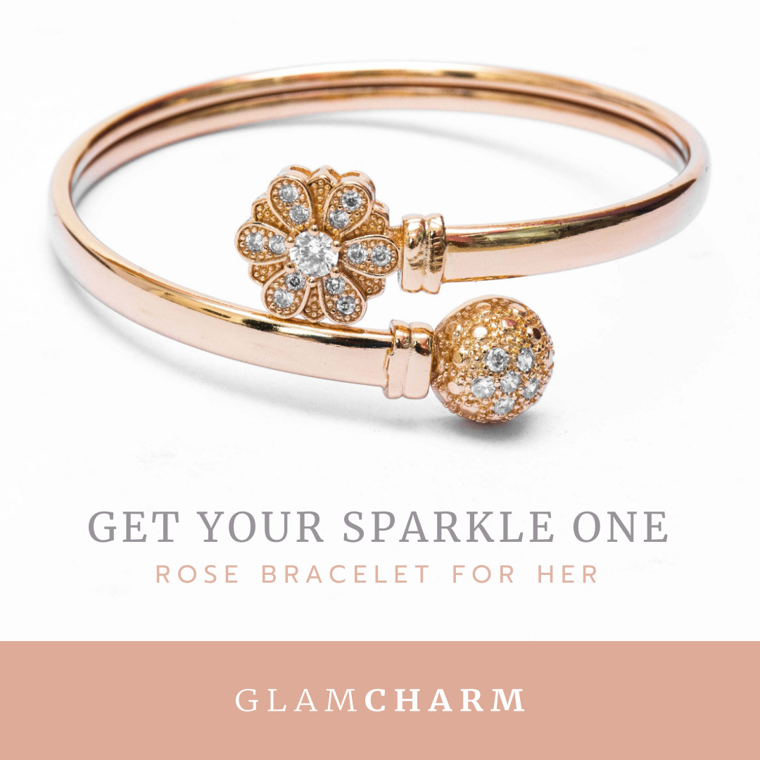 Sparkle One Rose Bracelet 1080x1080 template