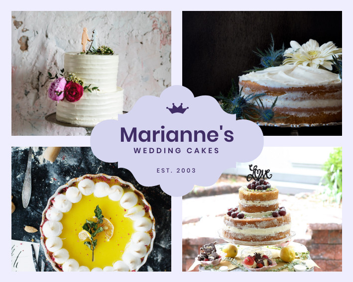 Marianne's Wedding Cakes – Photo Collage Template 709x567 template preview