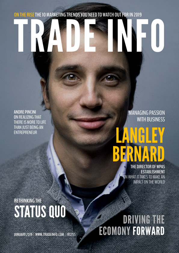 Trade Info Business Magazine – Cover Template 595x842 template