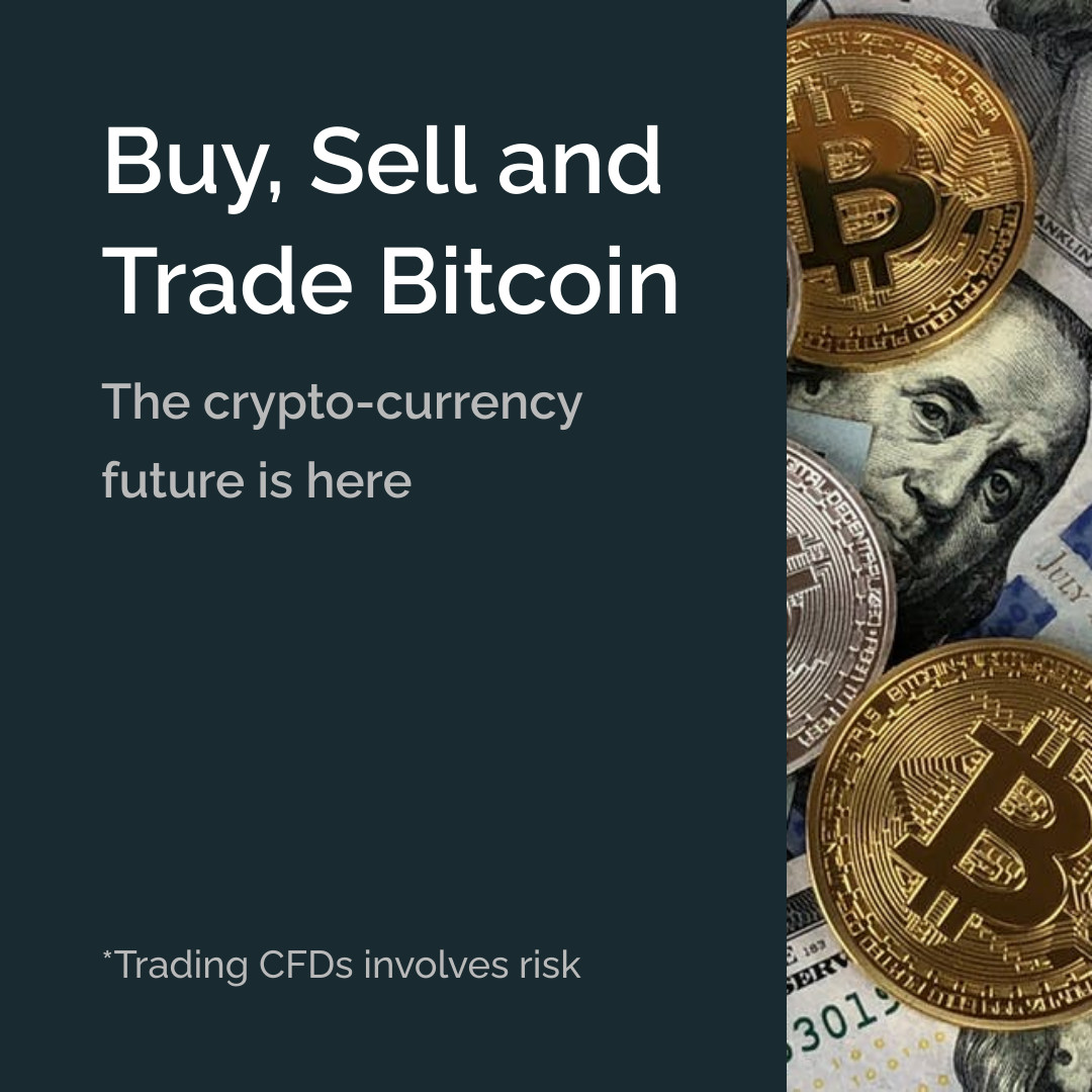 Buy, Sell and Trade Bitcoin 1080x1080 template