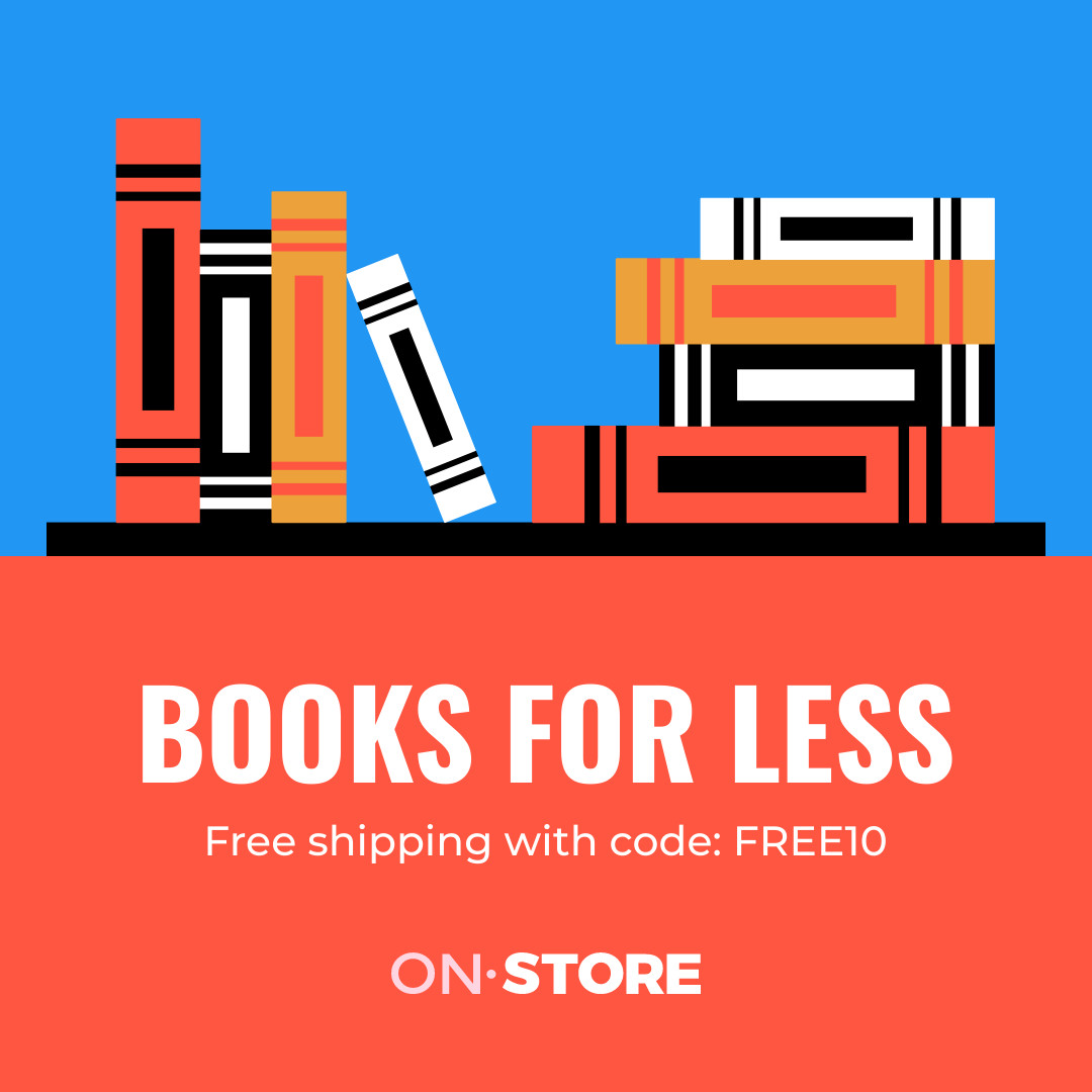 Books for Less and Free Shipping 1080x1080 template