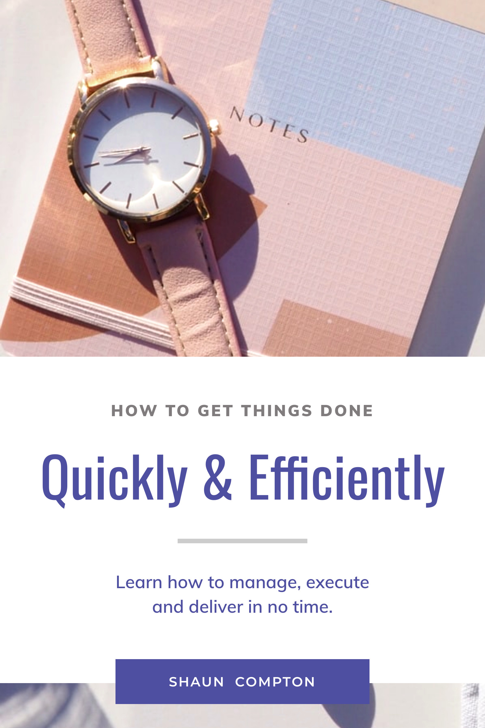 Quickly and Efficiently Done – Book Cover Template 1600x2400 template preview