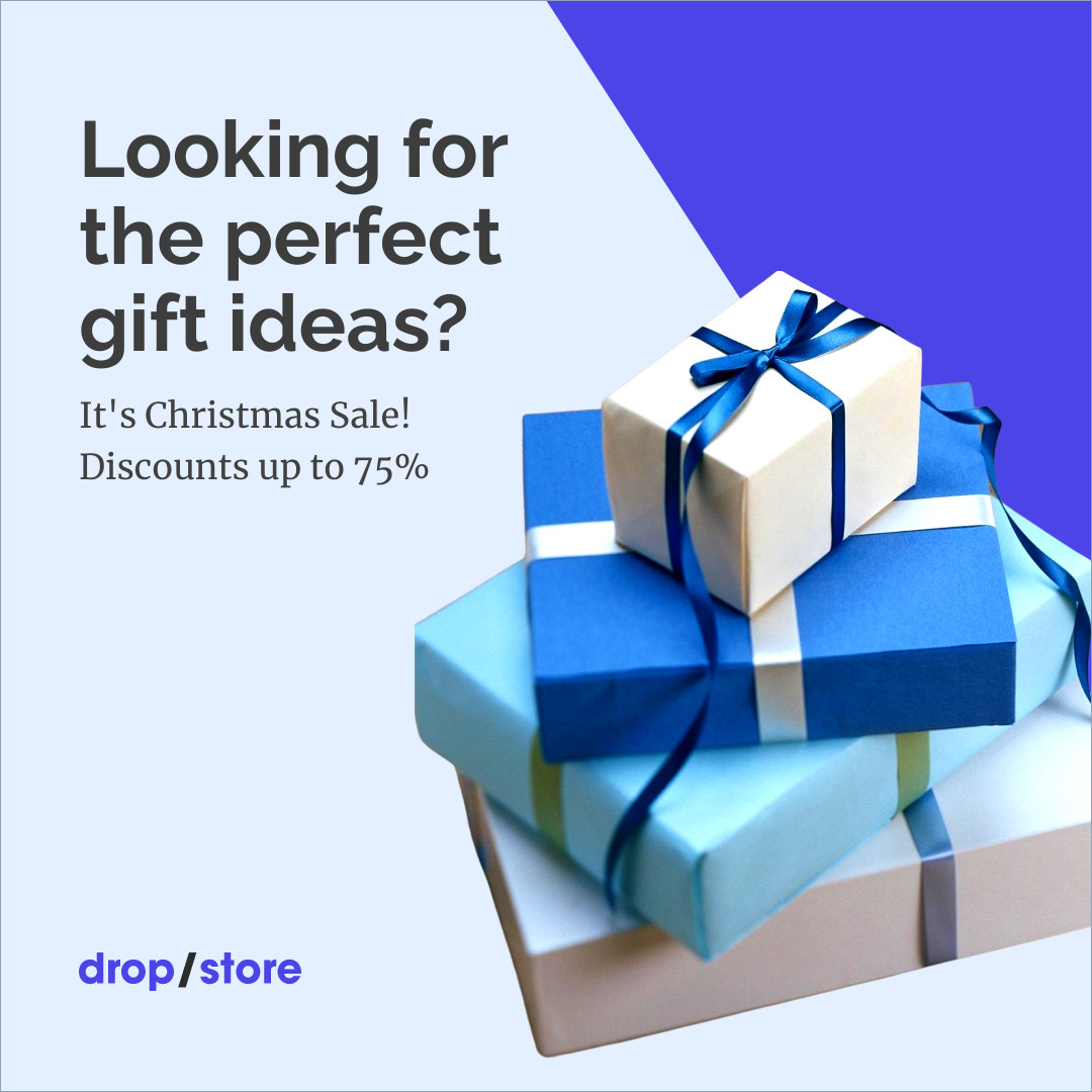 Christmas Perfect Gift Ideas 1080x1080 template