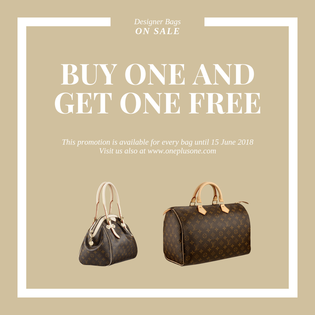 Buy One Get One Free Facebook Post Template 1080x1080 template