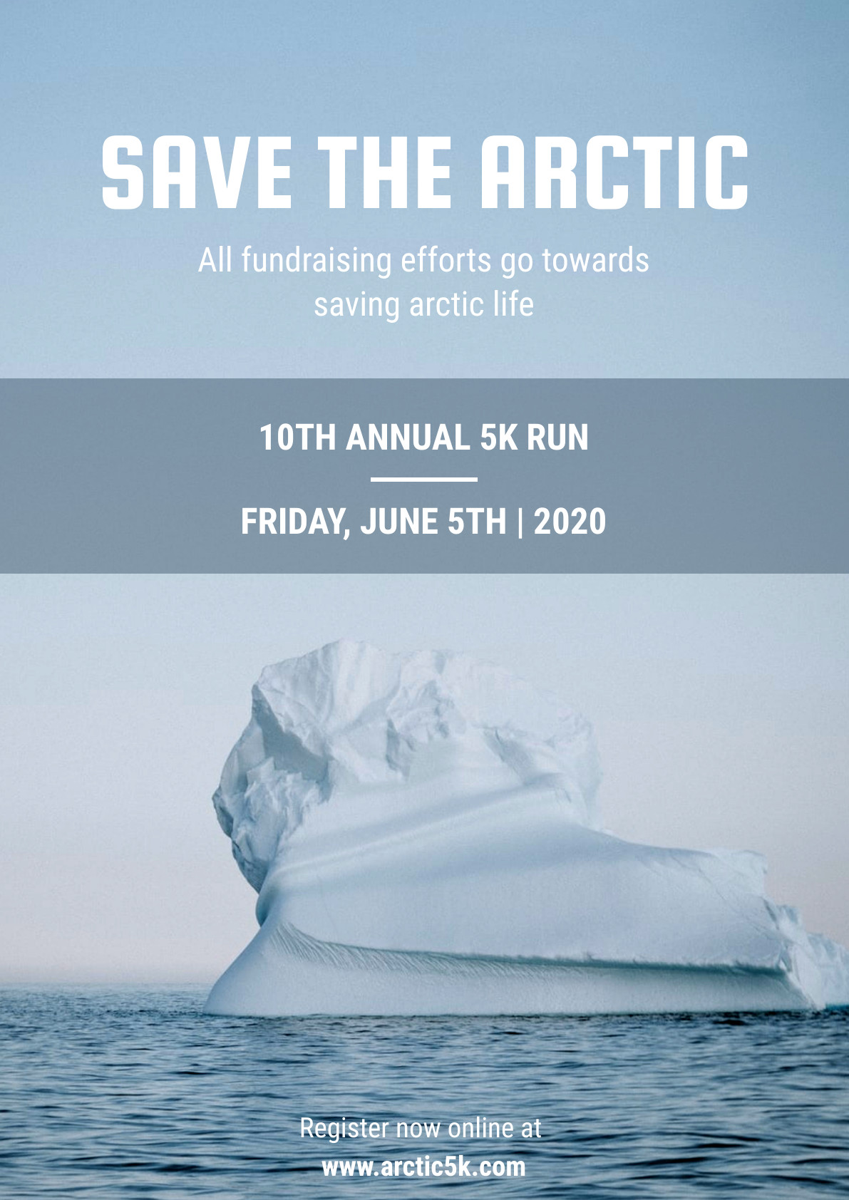 Save the Arctic Earth Day – Poster Template 1191x1684 template