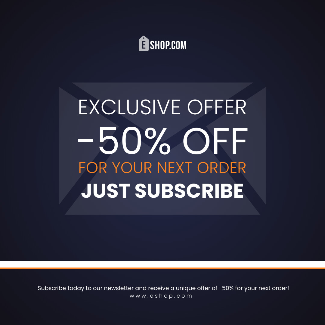 E-commerce newsletter 1080x1080 template