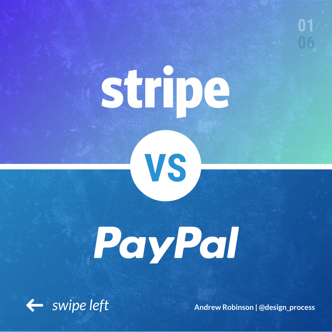 Stripe vs Paypal Carousel 1080x1080 template