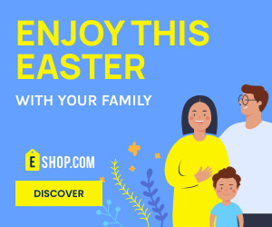 Enjoy Easter with Family Easter 300x250 template