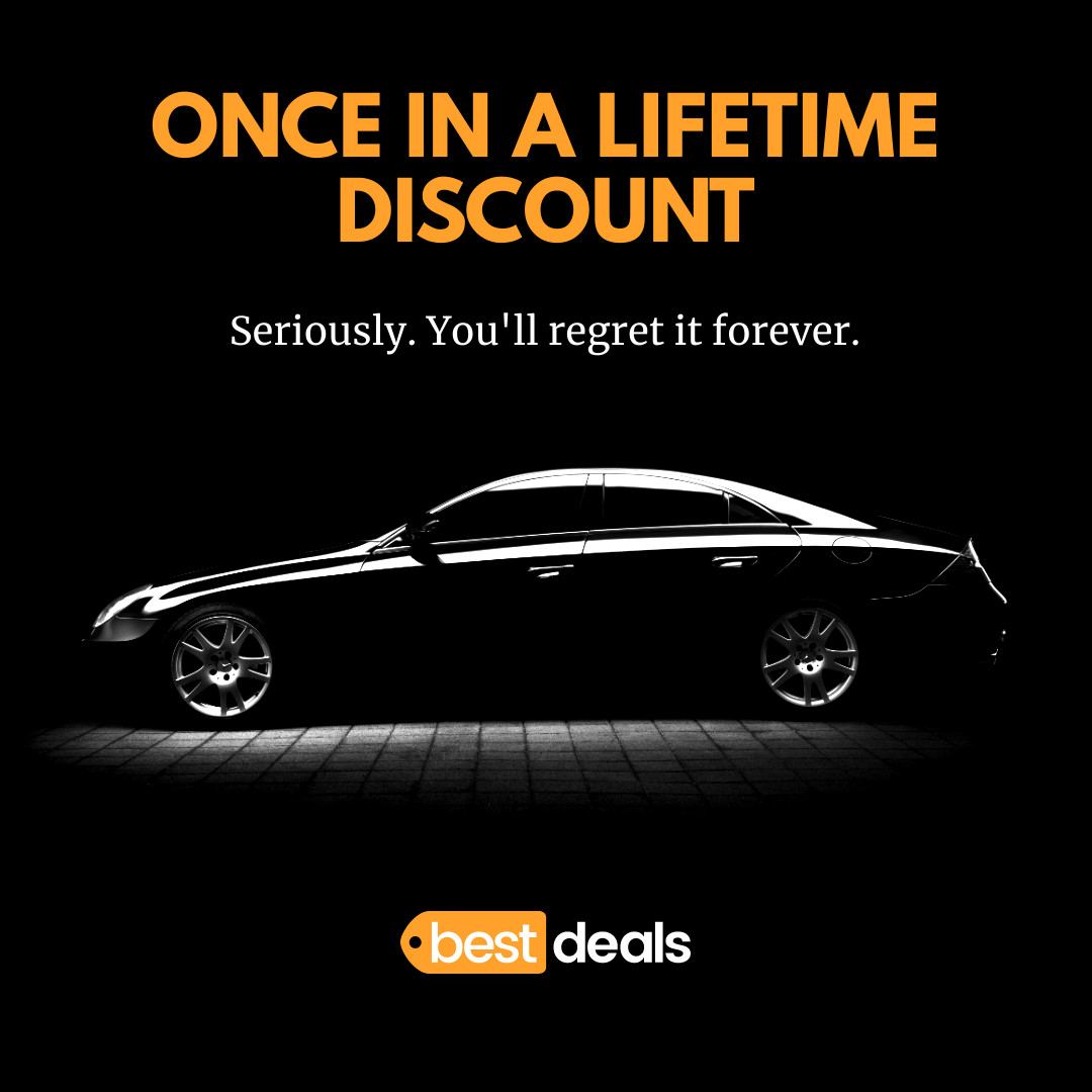 Once in a Lifetime Halloween Auto Discount 1080x1080 template