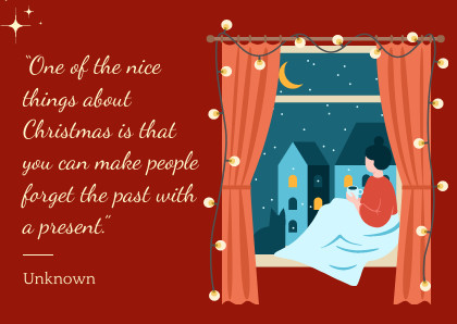 Forget the Past With a Present Card 420x298 template