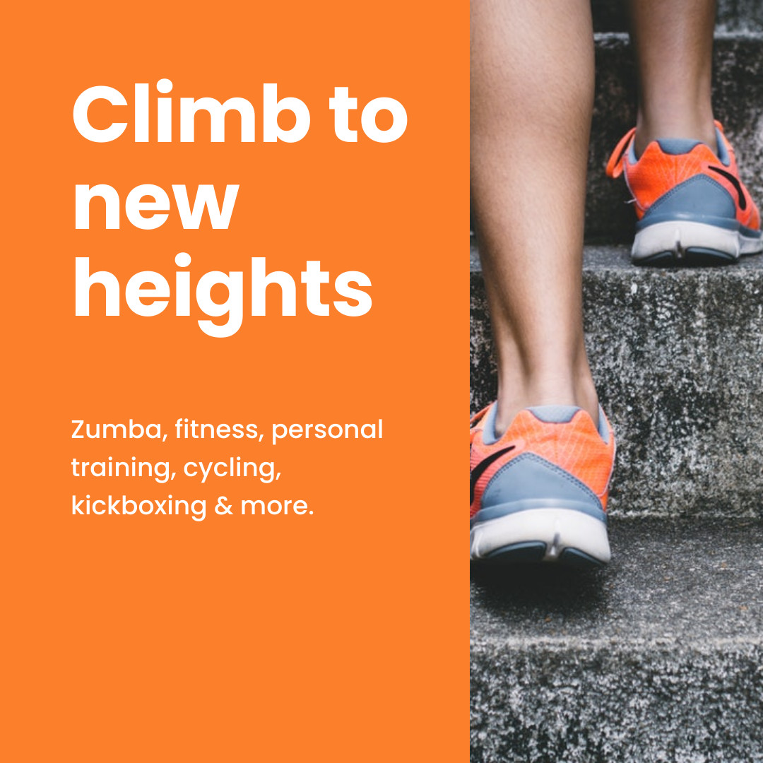 Climb to New Hights in Sport 1080x1080 template