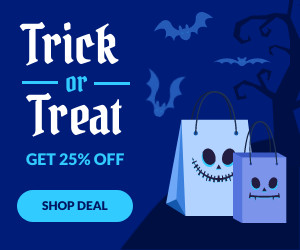 Trick or Treat Halloween Sale 300x250 template