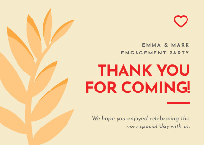 Emma and Mark Engagement – Card Template  420x298 template preview